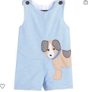 NWOT Baby Boy 12M Lil Cactus Dog Shortall